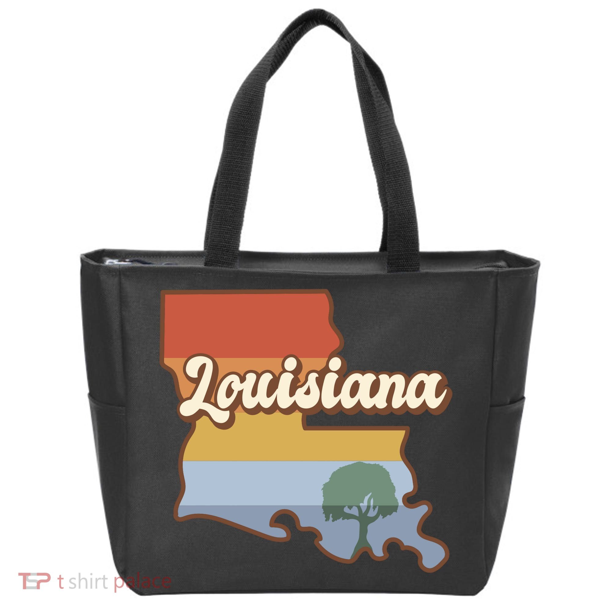 Retro Louisiana Tote Bag