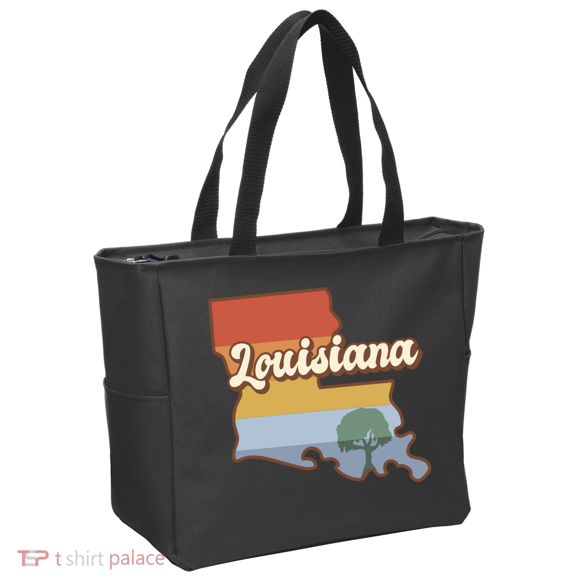 Retro Louisiana Tote Bag