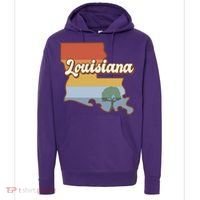 Retro Louisiana Hoodie thumb 0