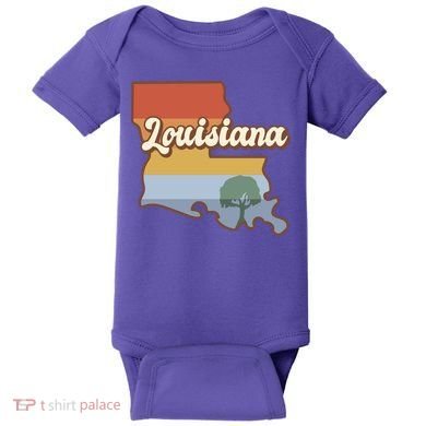 Retro Louisiana Baby Bodysuit