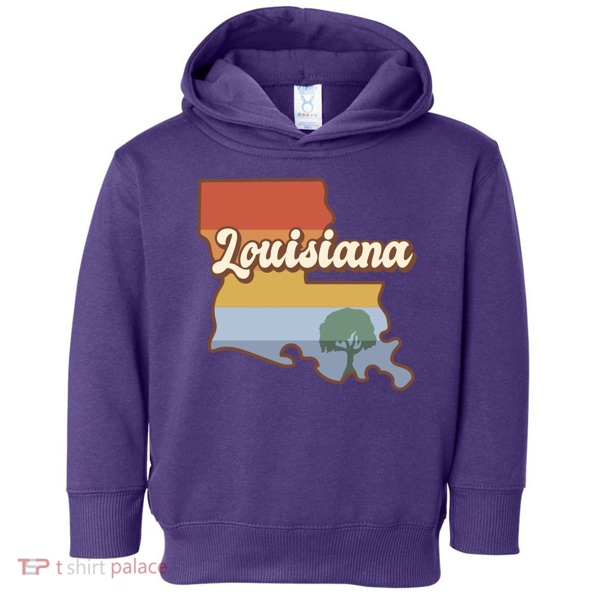Retro Louisiana Toddler Hoodie