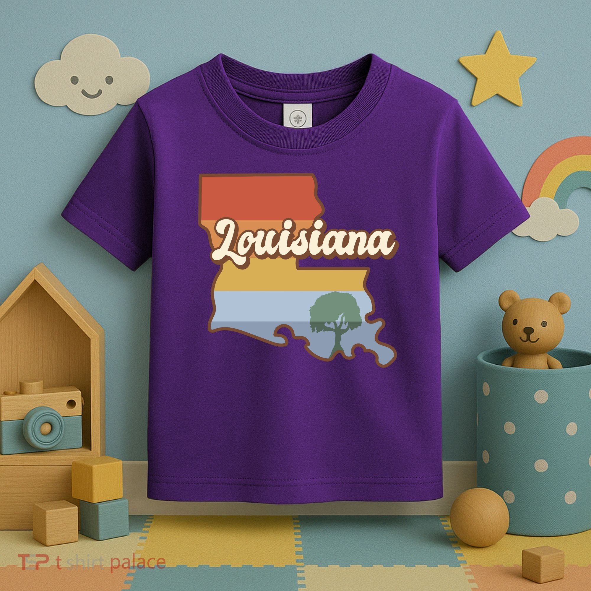 Retro Louisiana Toddler T-Shirt