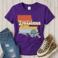 Retro Louisiana Women's T-Shirt thumb 3
