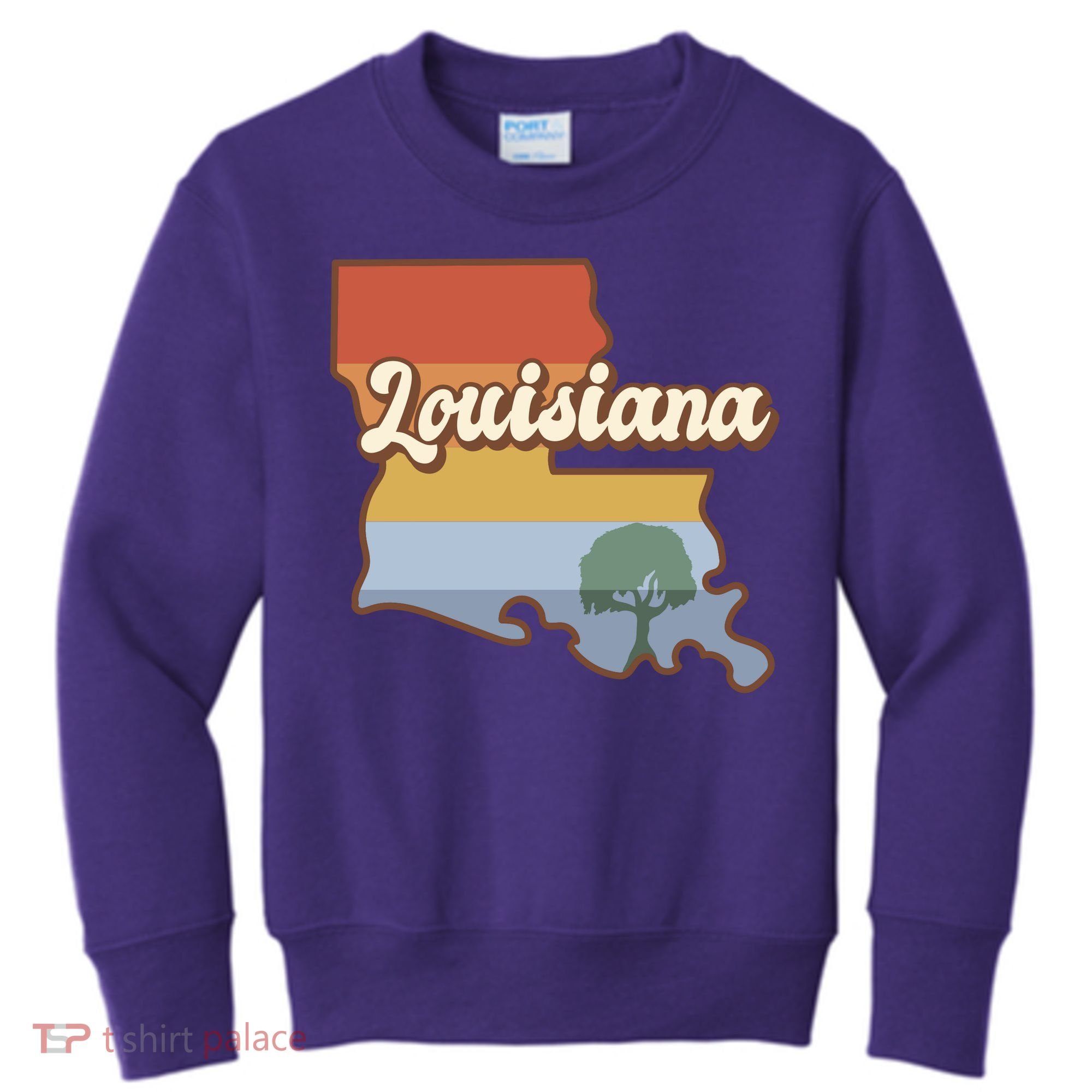 Retro Louisiana Kids Sweatshirt