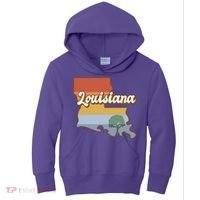 Retro Louisiana Kids Hoodie thumb 0