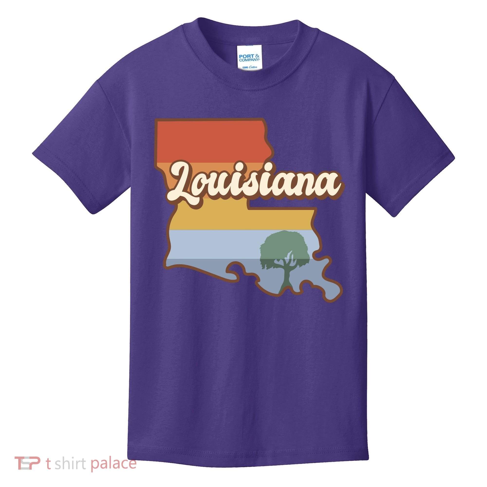 Retro Louisiana Kids T-Shirt