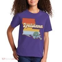 Retro Louisiana Kids T-Shirt thumb 2