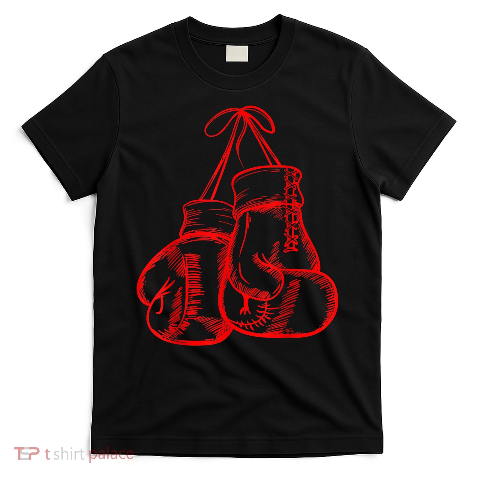 Retro Love Red Boxing Gloves Gifts Boxer Gift TShirt T-Shirt