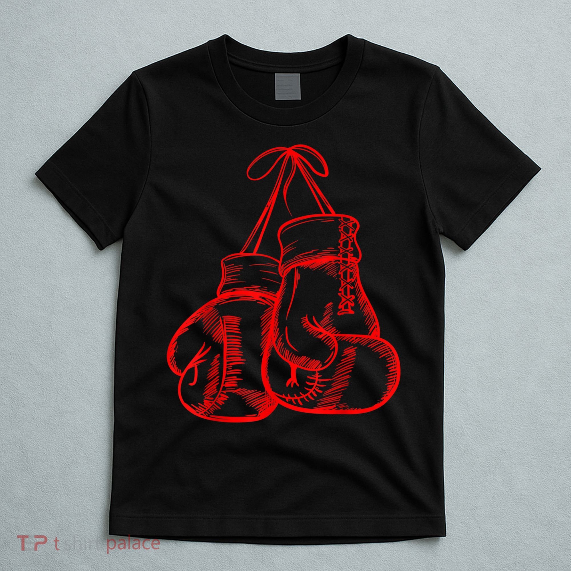 Retro Love Red Boxing Gloves Gifts Boxer Gift TShirt T-Shirt