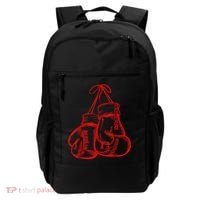 Retro Love Red Boxing Gloves Gifts Boxer Gift TShirt Backpack thumb 0