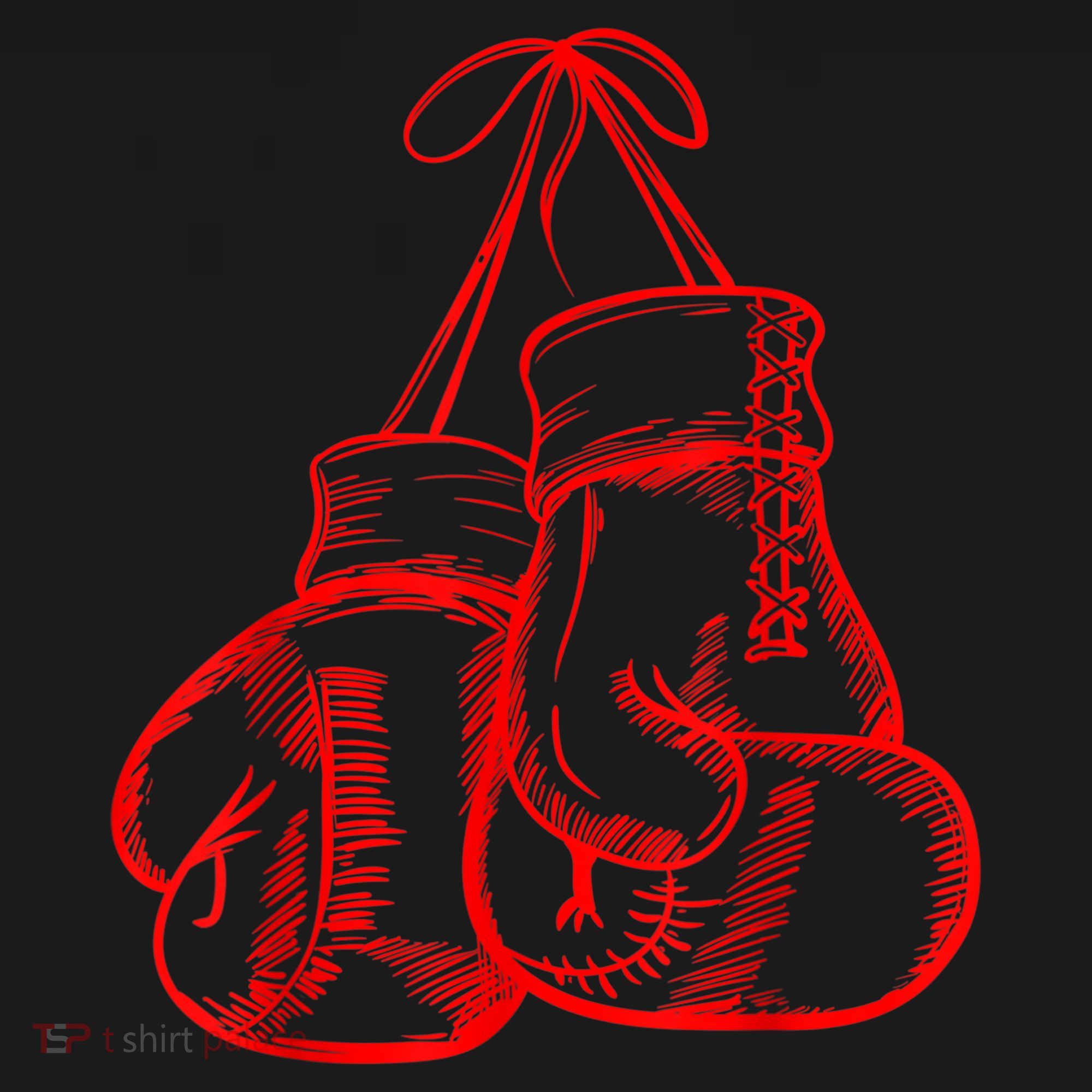 Retro Love Red Boxing Gloves Gifts Boxer Gift TShirt Women's Hoodie