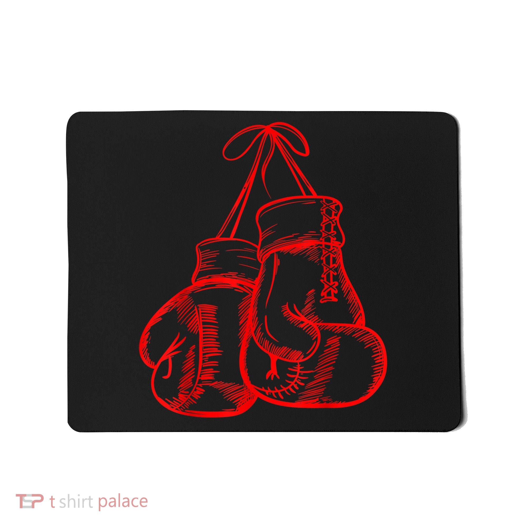 Retro Love Red Boxing Gloves Gifts Boxer Gift TShirt Mousepad