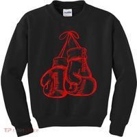 Retro Love Red Boxing Gloves Gifts Boxer Gift TShirt Kids Sweatshirt thumb 0