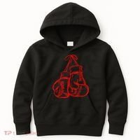 Retro Love Red Boxing Gloves Gifts Boxer Gift TShirt Kids Hoodie thumb 0
