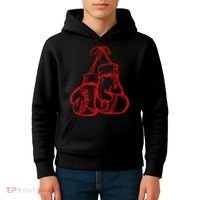 Retro Love Red Boxing Gloves Gifts Boxer Gift TShirt Kids Hoodie thumb 4