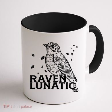 Raven Lunatic Coffee Mug back