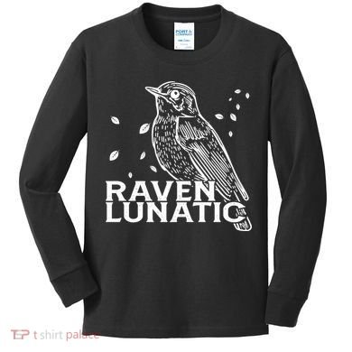 Raven Lunatic Kids Long Sleeve Shirt