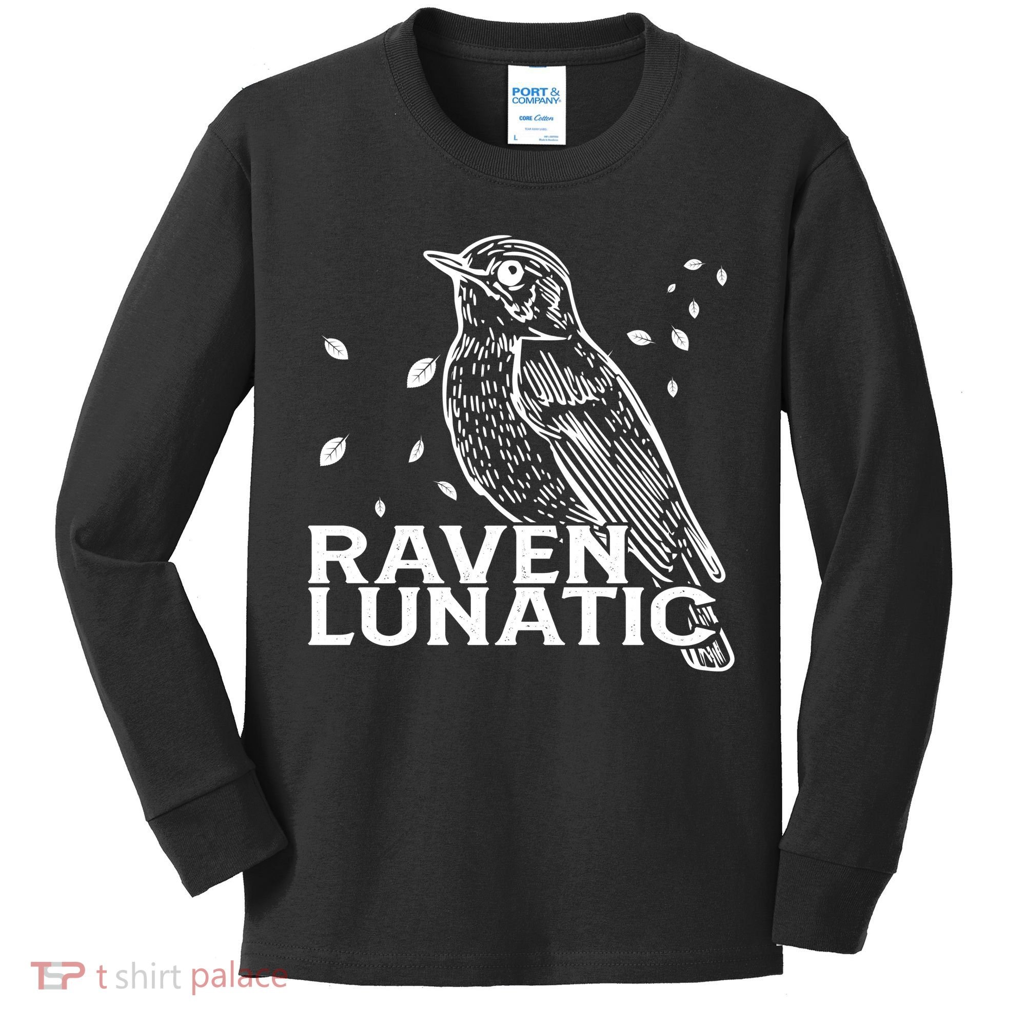 Raven Lunatic Kids Long Sleeve Shirt