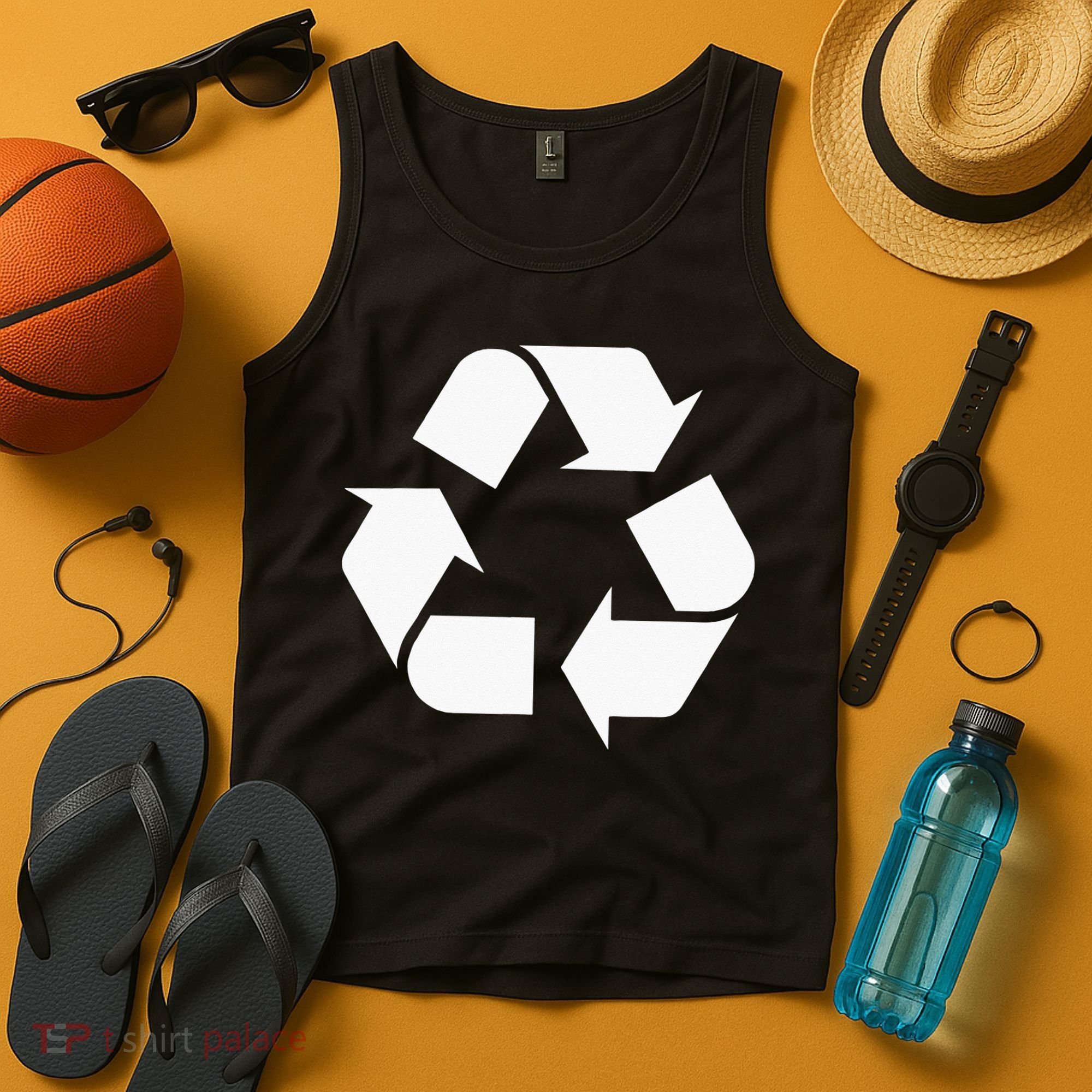 Recycling Logo Recycle Symbol Earth Day Men Women Tank Top