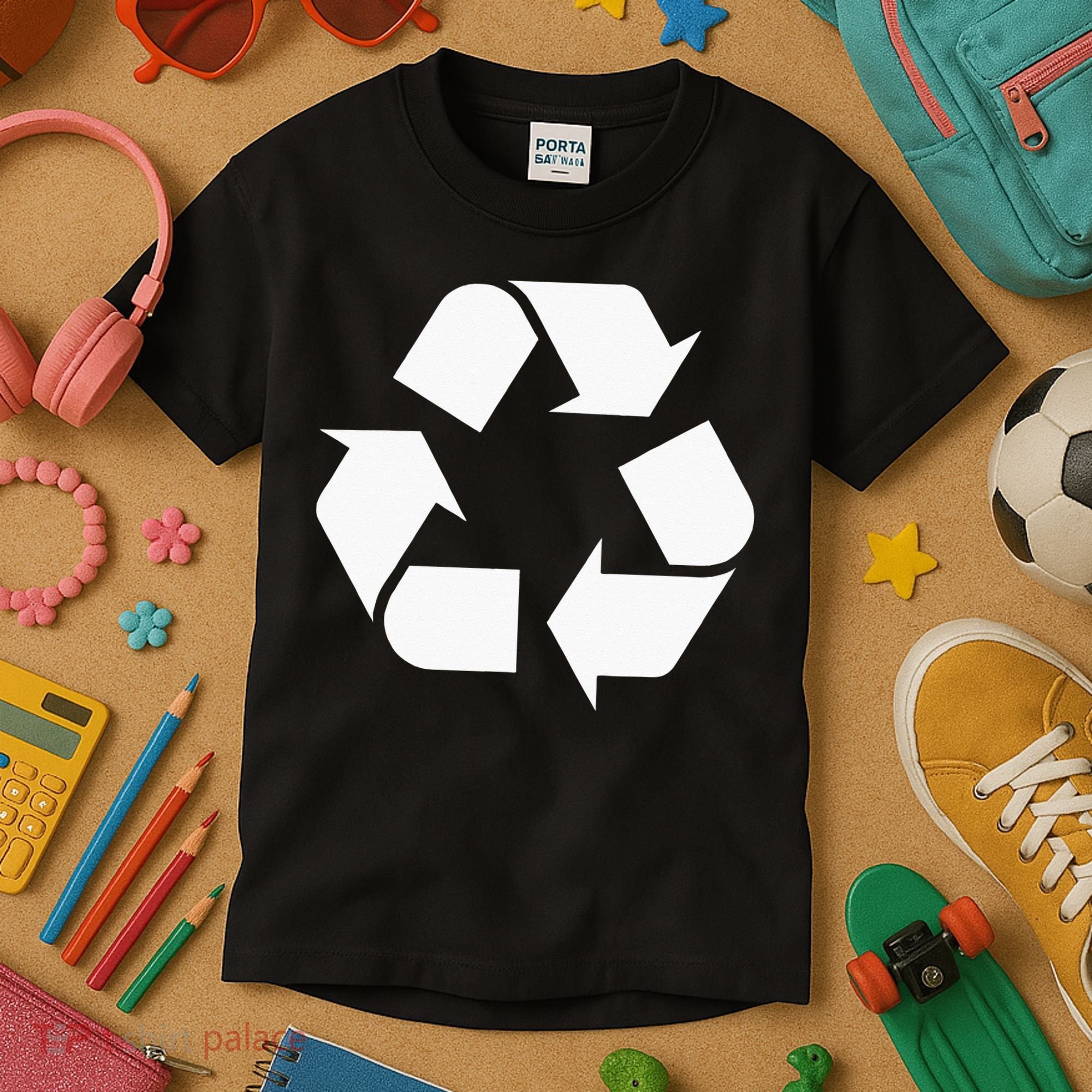 Recycling Logo Recycle Symbol Earth Day Men Women Kids T-Shirt