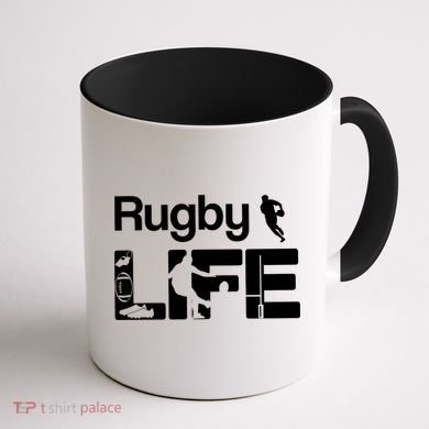Rugby Life Coffee Mug back