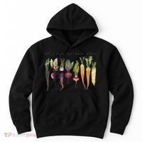 Retro Let's Root For Each Other Cute Veggie Funny Vegan Hoodie thumb 0