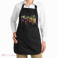 Retro Let's Root For Each Other Cute Veggie Funny Vegan Apron thumb 2