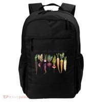 Retro Let's Root For Each Other Cute Veggie Funny Vegan Backpack thumb 0