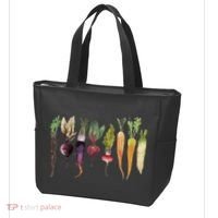 Retro Let's Root For Each Other Cute Veggie Funny Vegan Tote Bag thumb 3