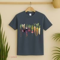 Retro Let's Root For Each Other Cute Veggie Funny Vegan T-Shirt thumb 2