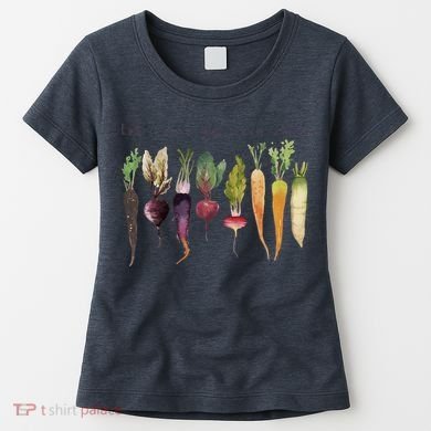 Retro Let's Root For Each Other Cute Veggie Funny Vegan Women's T-Shirt