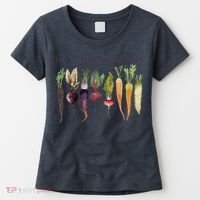 Retro Let's Root For Each Other Cute Veggie Funny Vegan Women's T-Shirt thumb 0