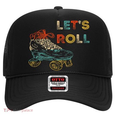 Retro LetS Roll Roller Skating Skater Skate Vintage 70s 80s Hat
