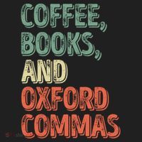 Reading Lover Reader Gift Coffee Books And Oxford Commas Cool Gift Women's Sweatshirt thumb 2