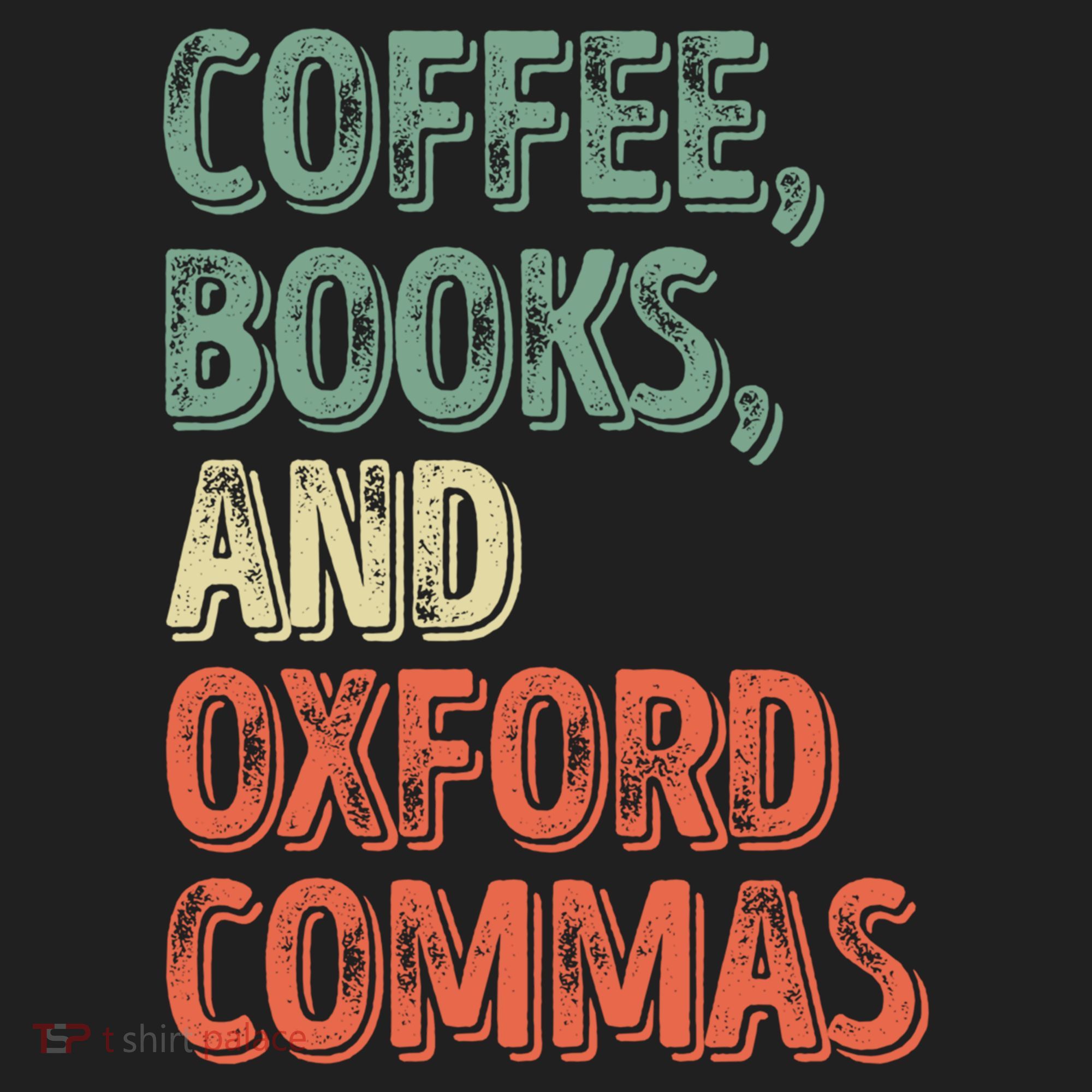 Reading Lover Reader Gift Coffee Books And Oxford Commas Cool Gift Women's Sweatshirt