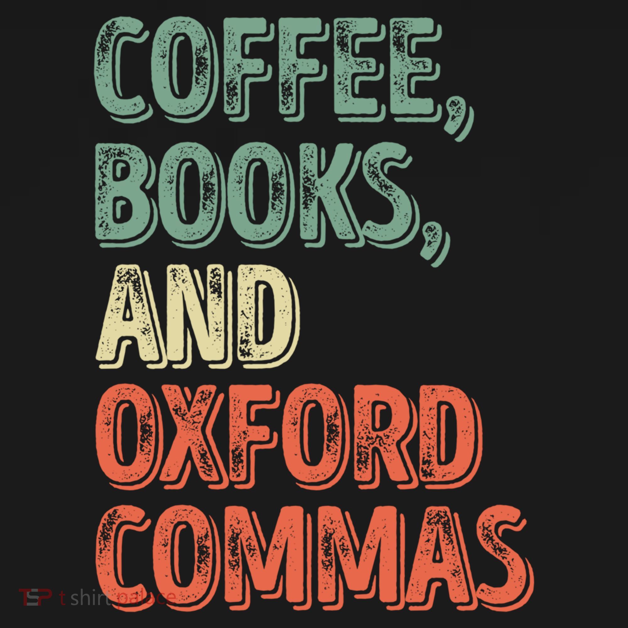 Reading Lover Reader Gift Coffee Books And Oxford Commas Cool Gift USA-Made Doggie Bandana