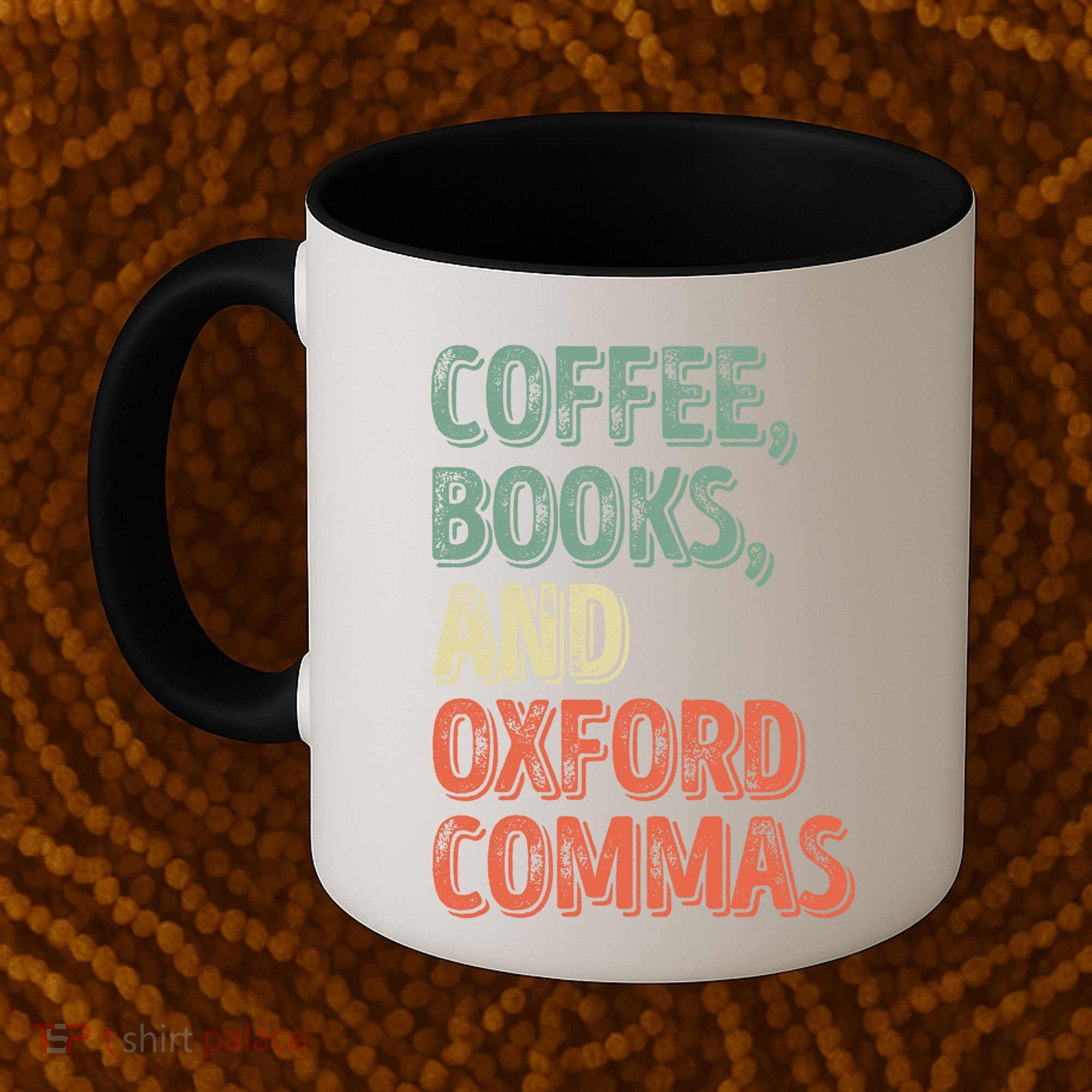 Reading Lover Reader Gift Coffee Books And Oxford Commas Cool Gift Coffee Mug