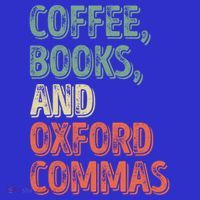 Reading Lover Reader Gift Coffee Books And Oxford Commas Cool Gift Kids Sweatshirt thumb 2