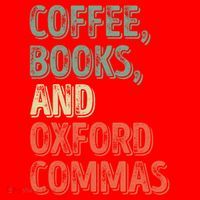 Reading Lover Reader Gift Coffee Books And Oxford Commas Cool Gift Santa Hat thumb 1
