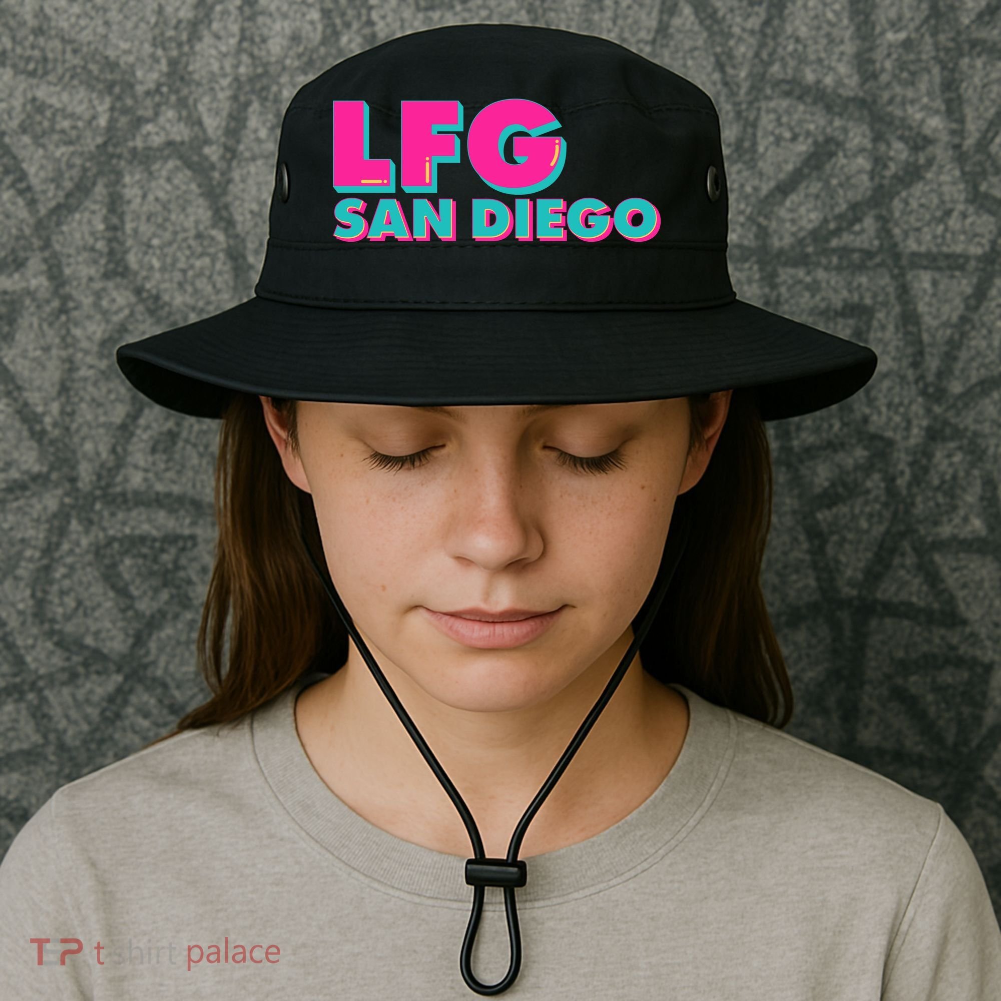 Retro LFG San Diego Logo Bucket Hat
