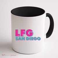 Retro LFG San Diego Logo Coffee Mug thumb 1