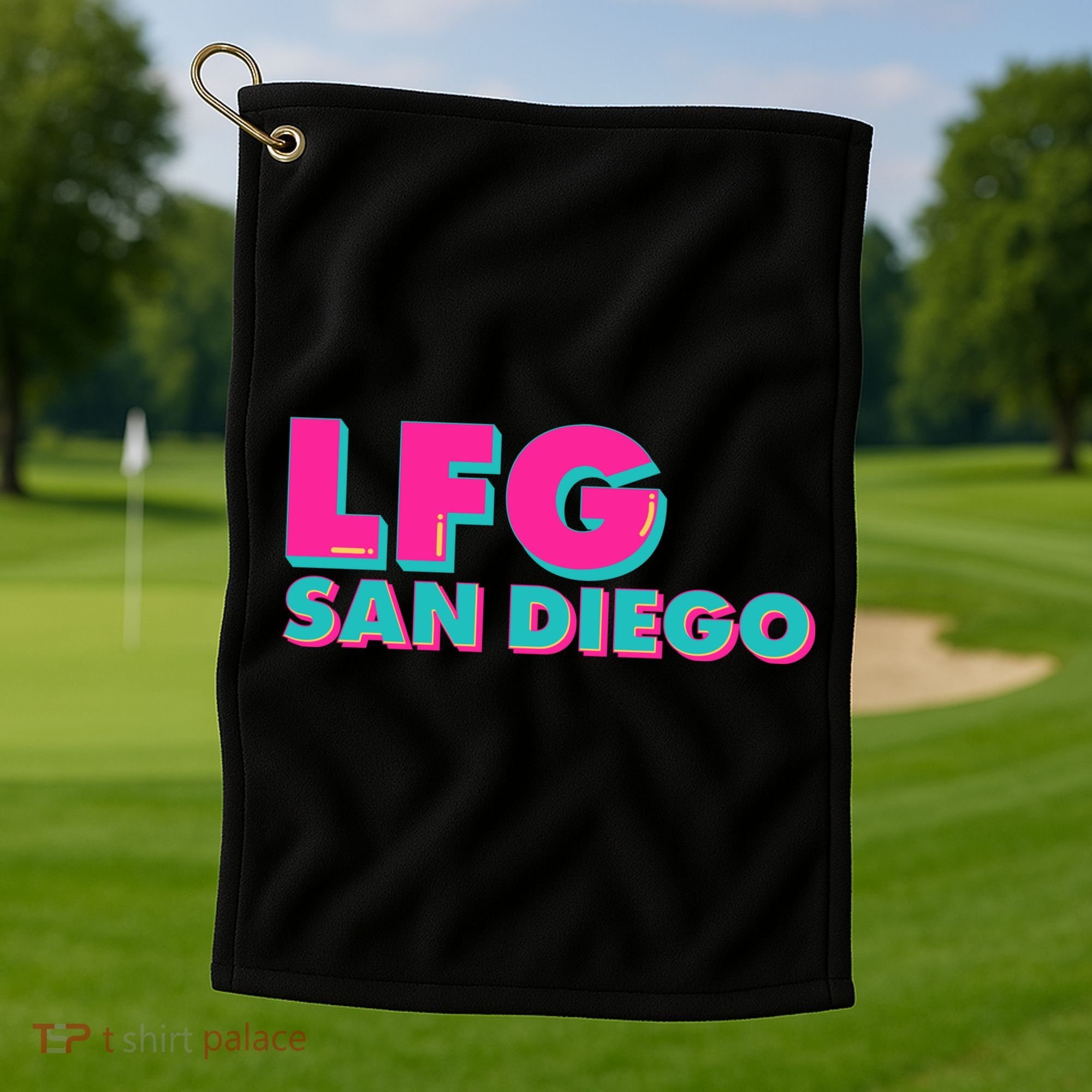 Retro LFG San Diego Logo Golf Towel