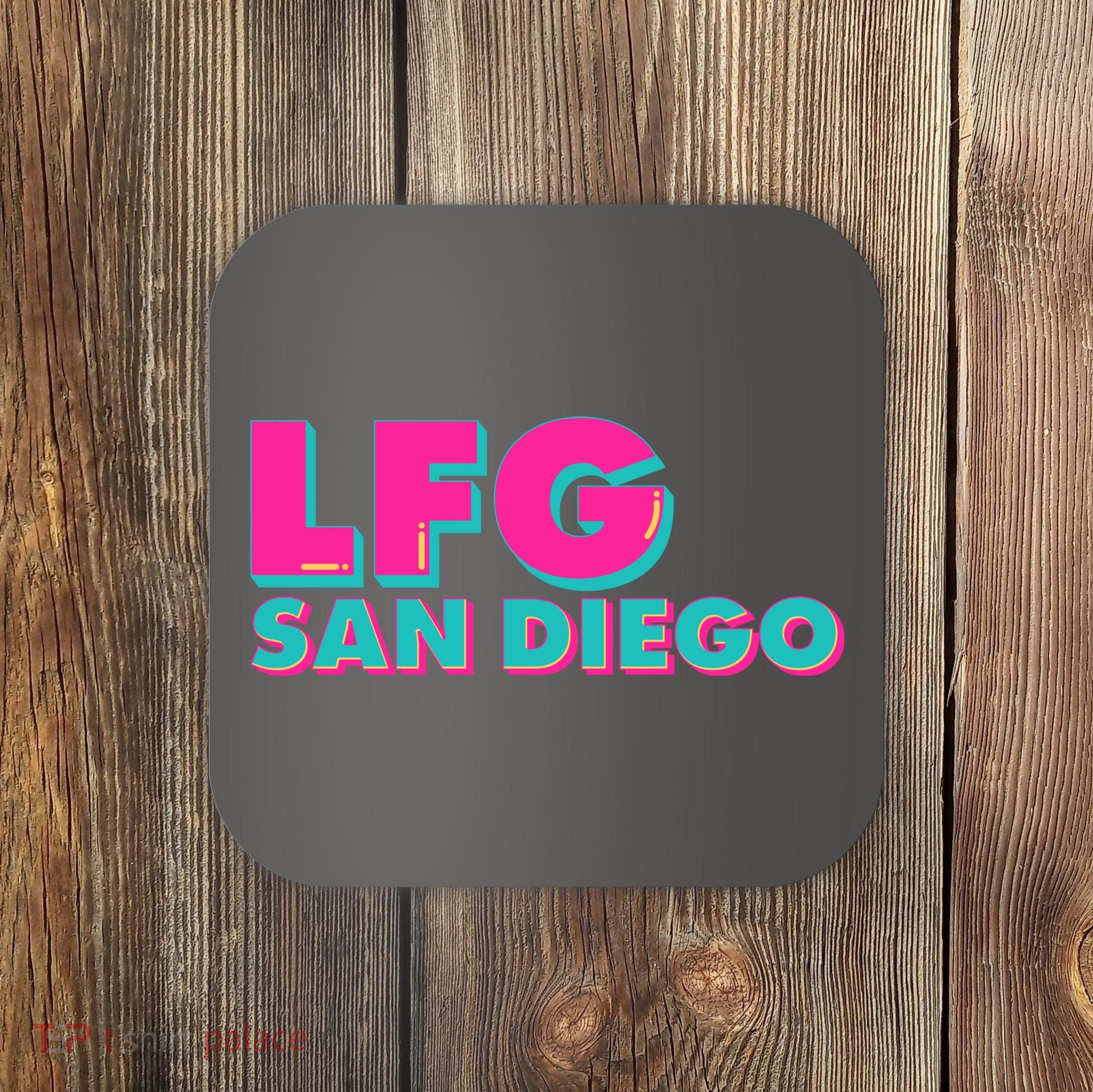 Retro LFG San Diego Logo Coaster