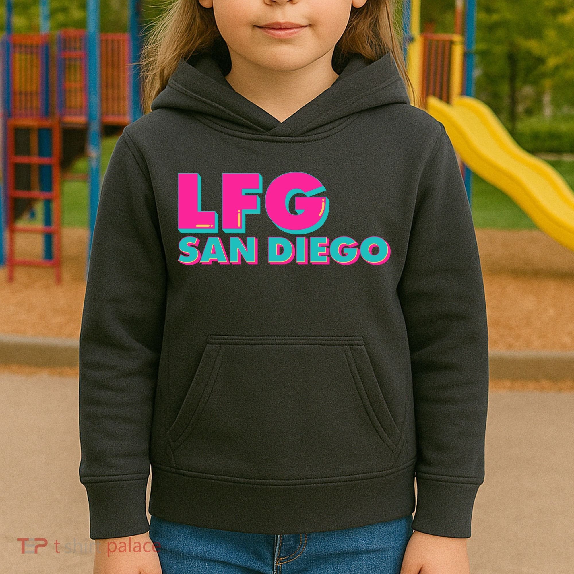 Retro LFG San Diego Logo Kids Hoodie