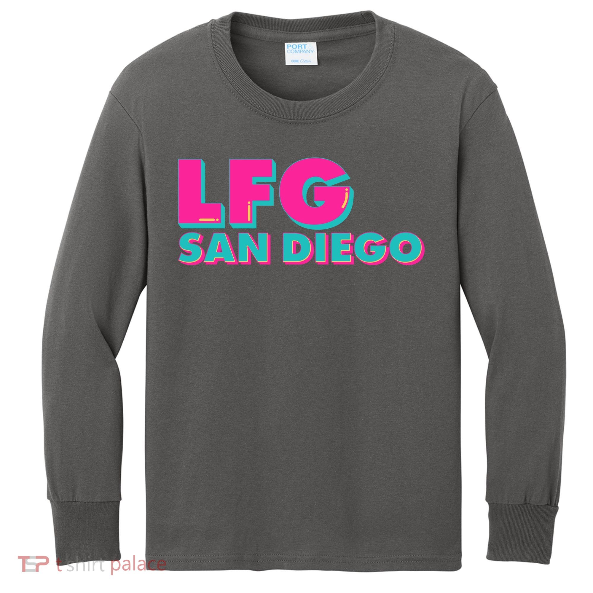 Retro LFG San Diego Logo Kids Long Sleeve Shirt