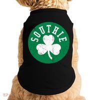 Retro Look Southie Irish St Patricks Day Distressed Gift Doggie Tank thumb 0