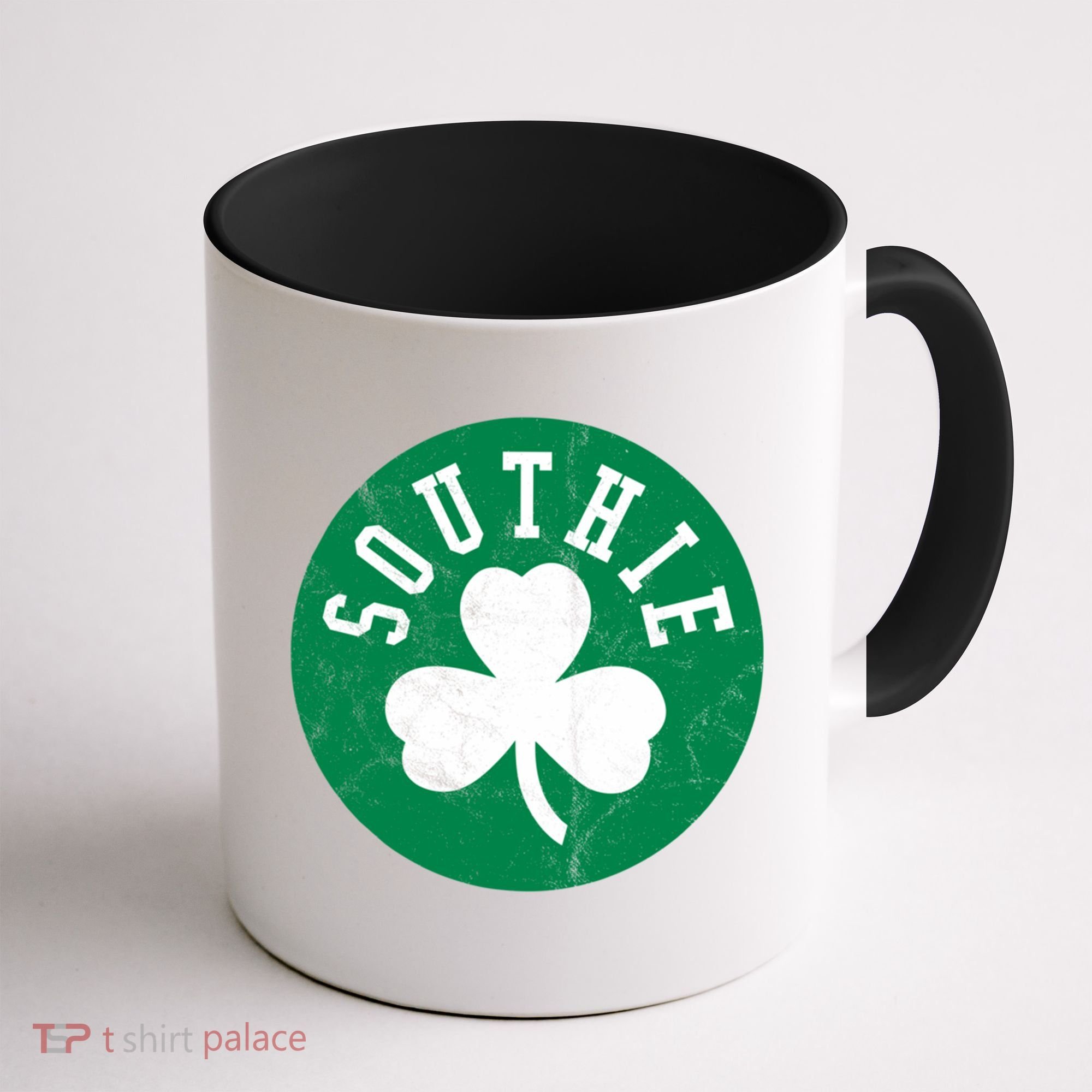 Retro Look Southie Irish St Patricks Day Distressed Gift Coffee Mug