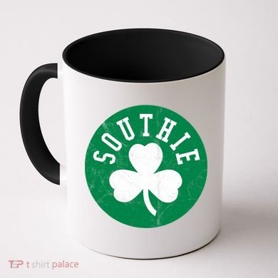 Retro Look Southie Irish St Patricks Day Distressed Gift Coffee Mug