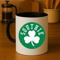 Retro Look Southie Irish St Patricks Day Distressed Gift Coffee Mug thumb 4