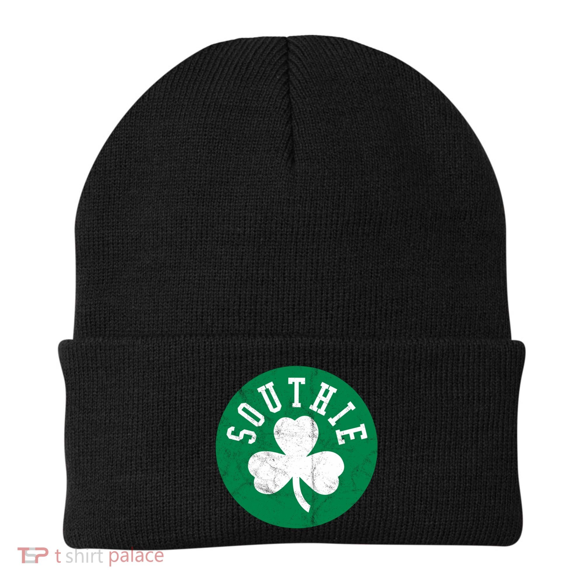 Retro Look Southie Irish St Patricks Day Distressed Gift Beanie